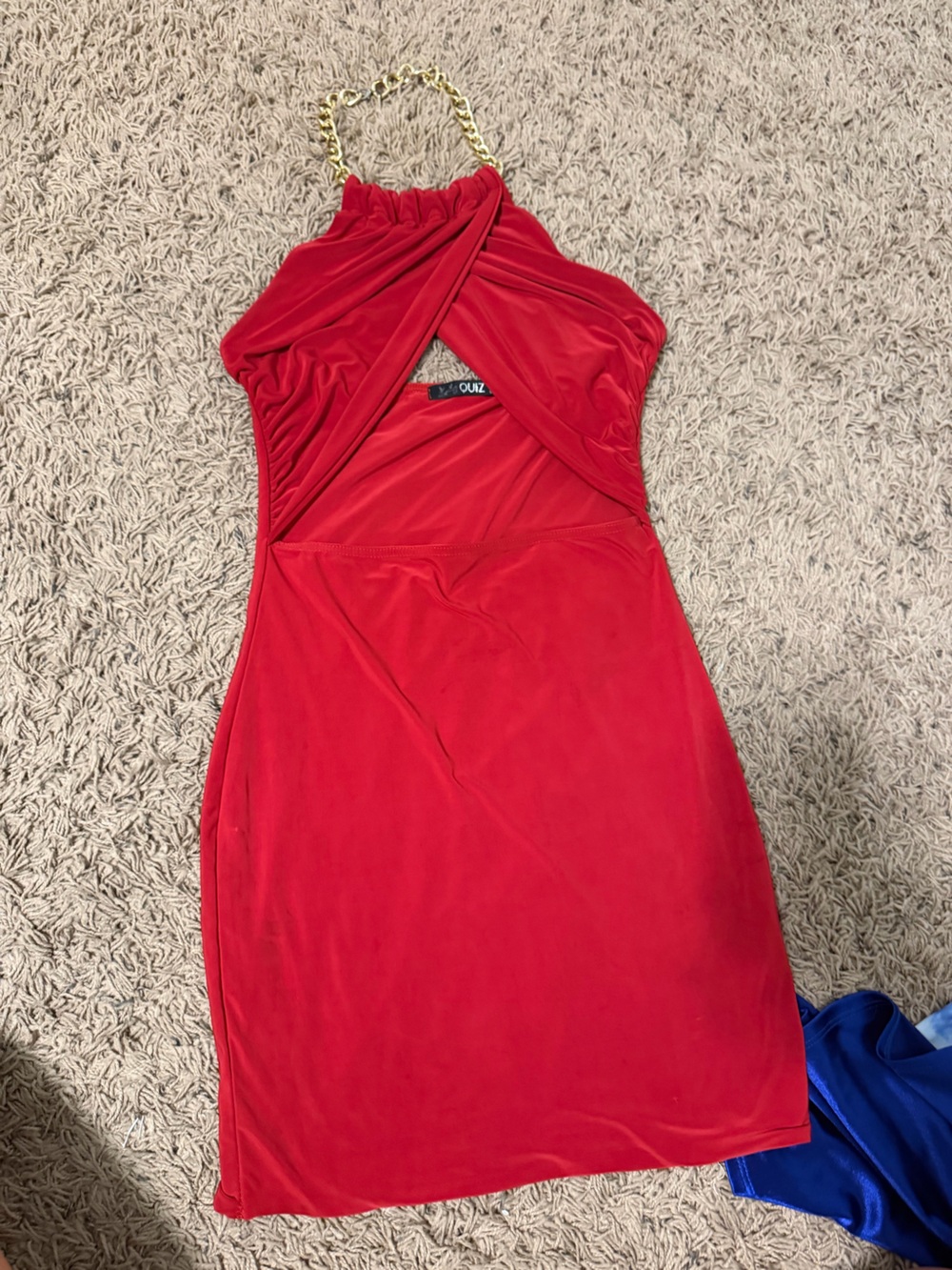 Red mini-Front Dress - QUIZ